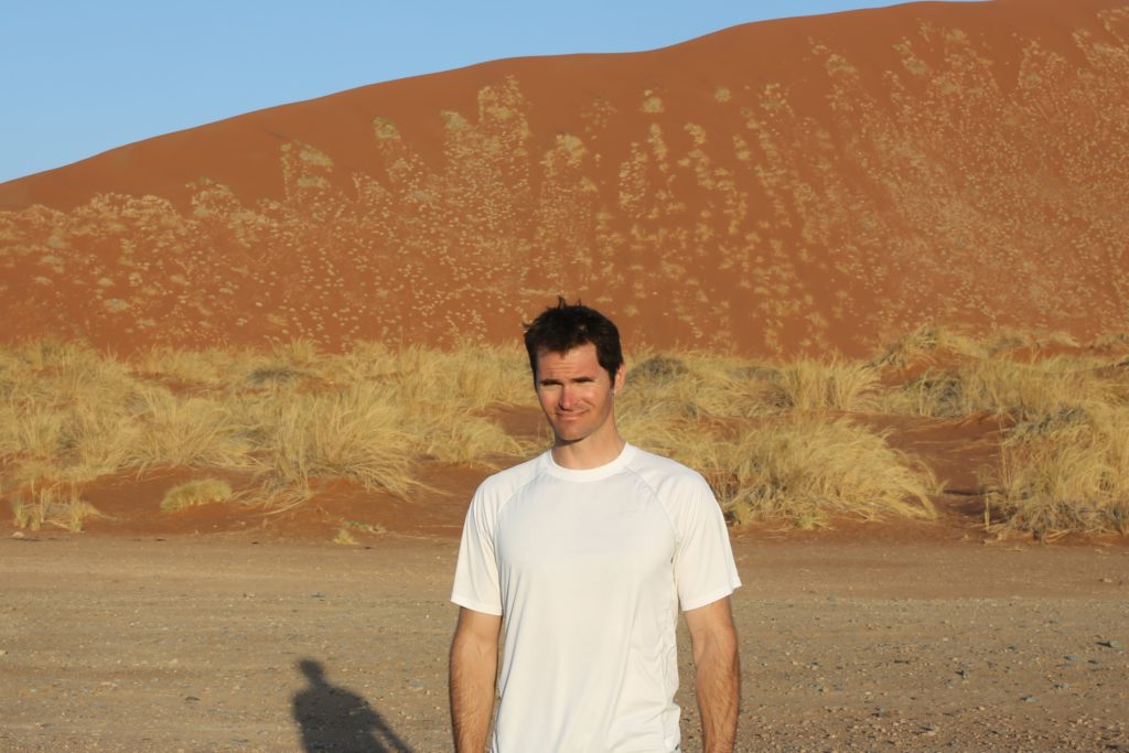 Rhett Butler at the age of 35 in 2013 in Namibia.