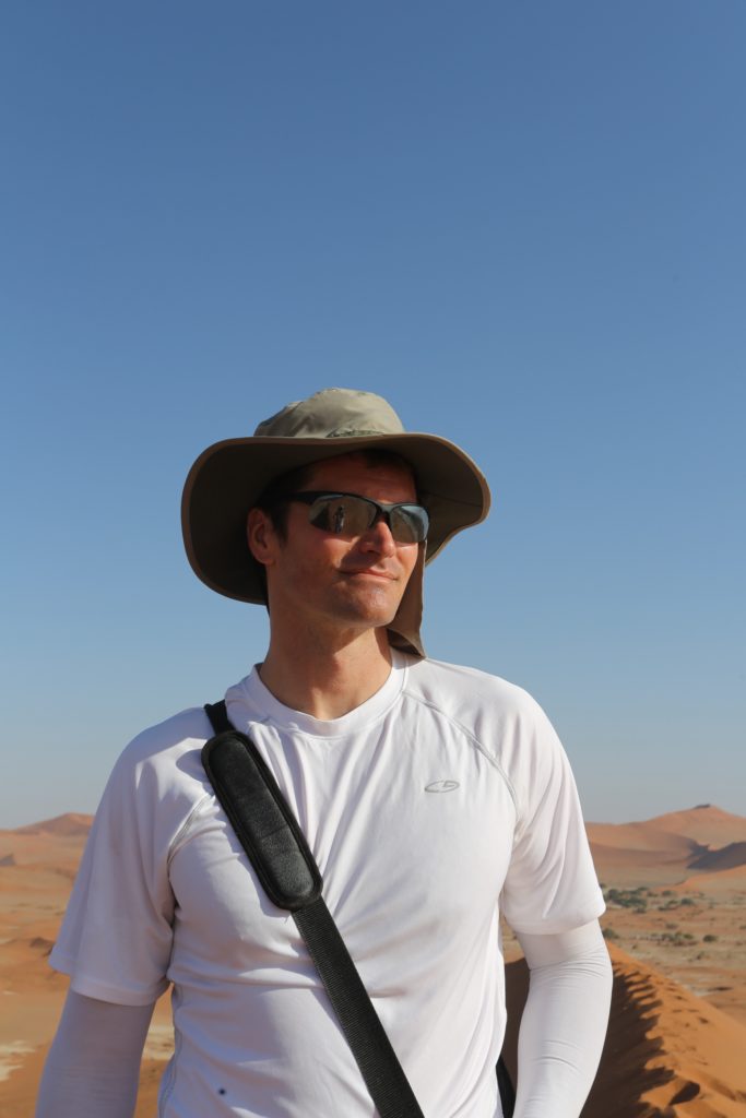 Rhett Butler at the age of 35 in 2013 in Namibia.