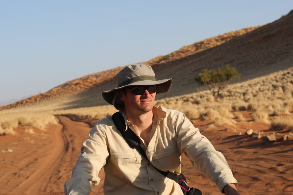 Rhett Butler at the age of 35 in 2013 in Namibia.
