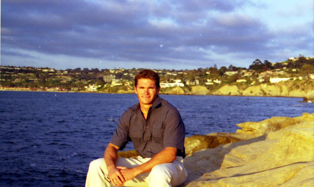 Rhett Butler at the age of 21 in 1999 in La Jolla, CA.