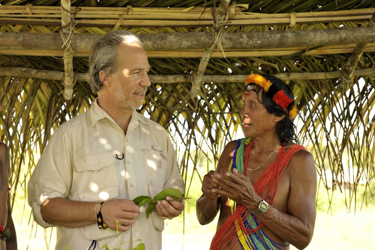 Mark Plotkin with Amasina in Suriname. Photo credit: ACT