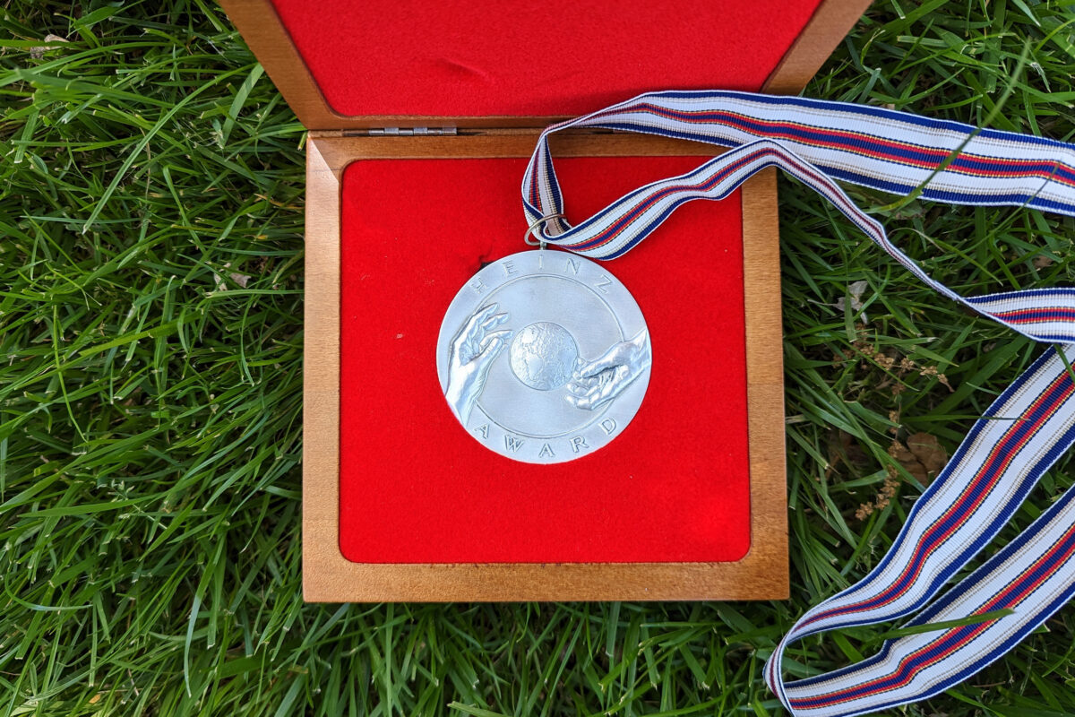 Heinz Award medallion in 2023.