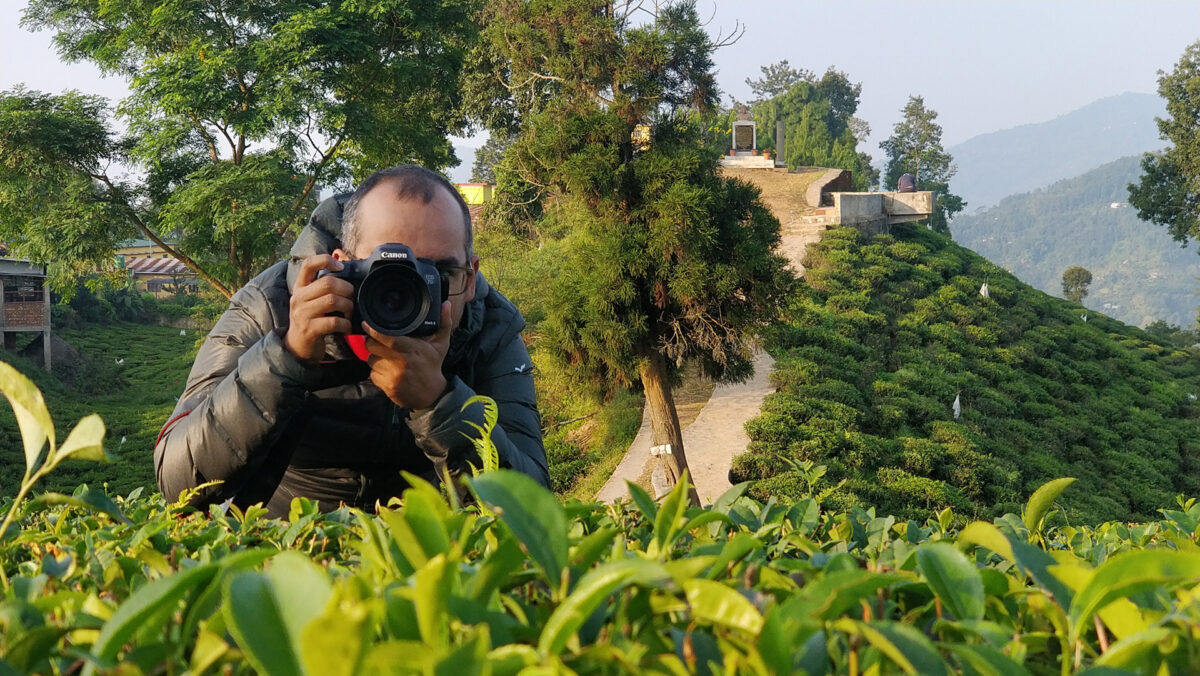 Abhaya Raj Joshi birding in Kathmandu and visiting tea gardens in eastern Nepal and neighboring India. Photos by Ashmita Paudel
