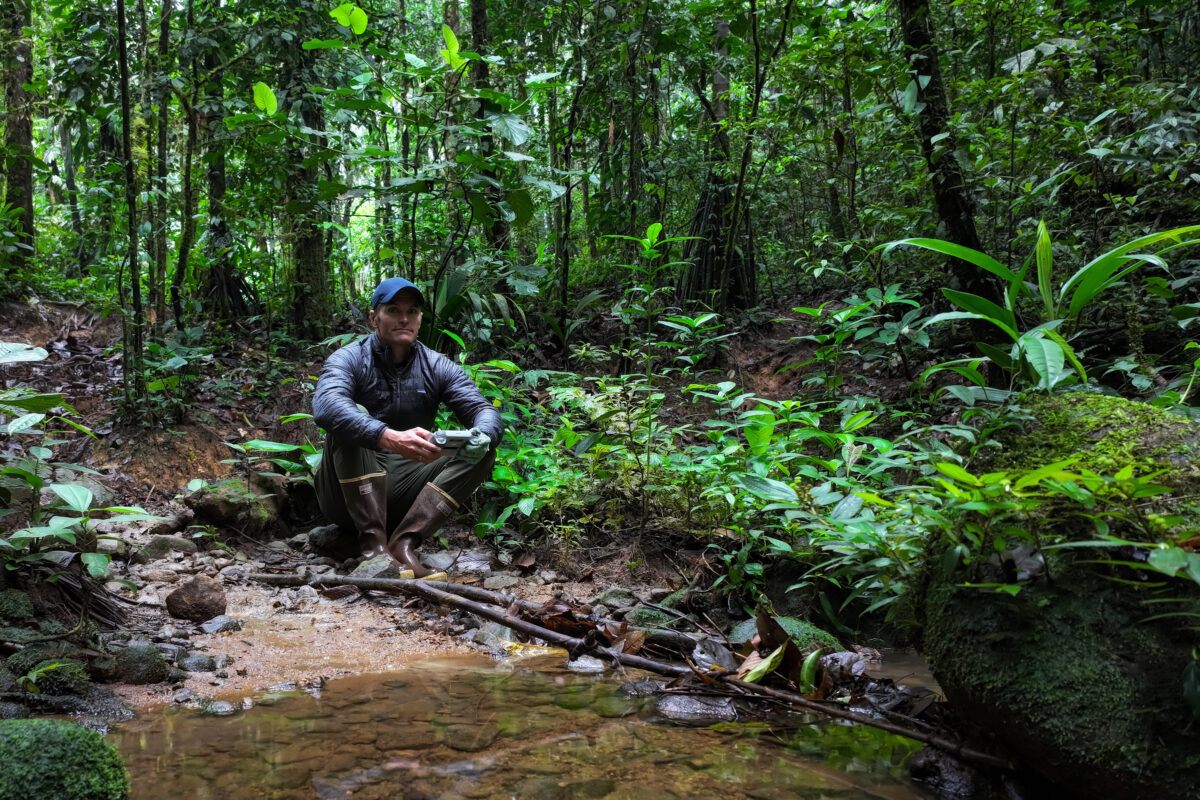 Rhett Ayers Butler in Bigai Reserve in the Ecuadorian Amazon in July 2023.