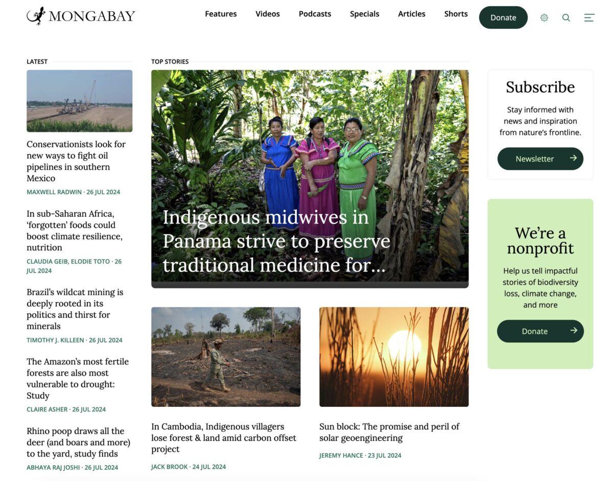 mongabay website