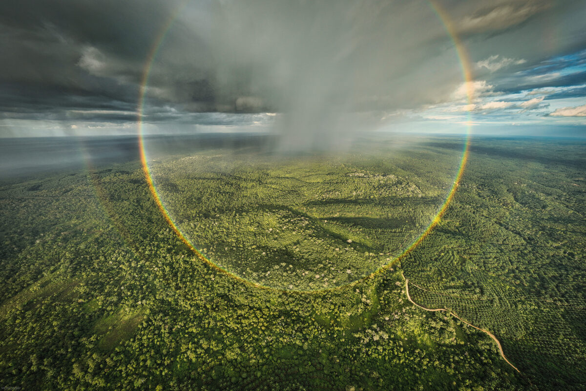 Rainbow over Jambi