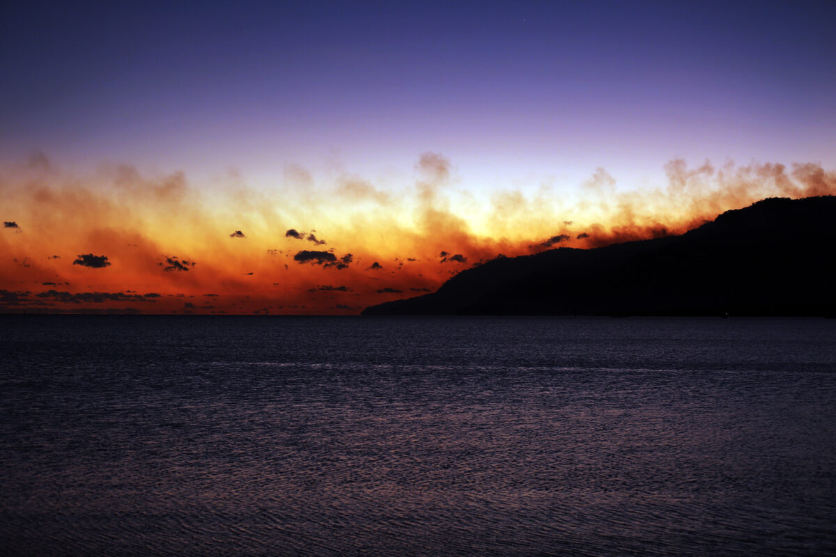 Smoke from a fire in Australia. My photo