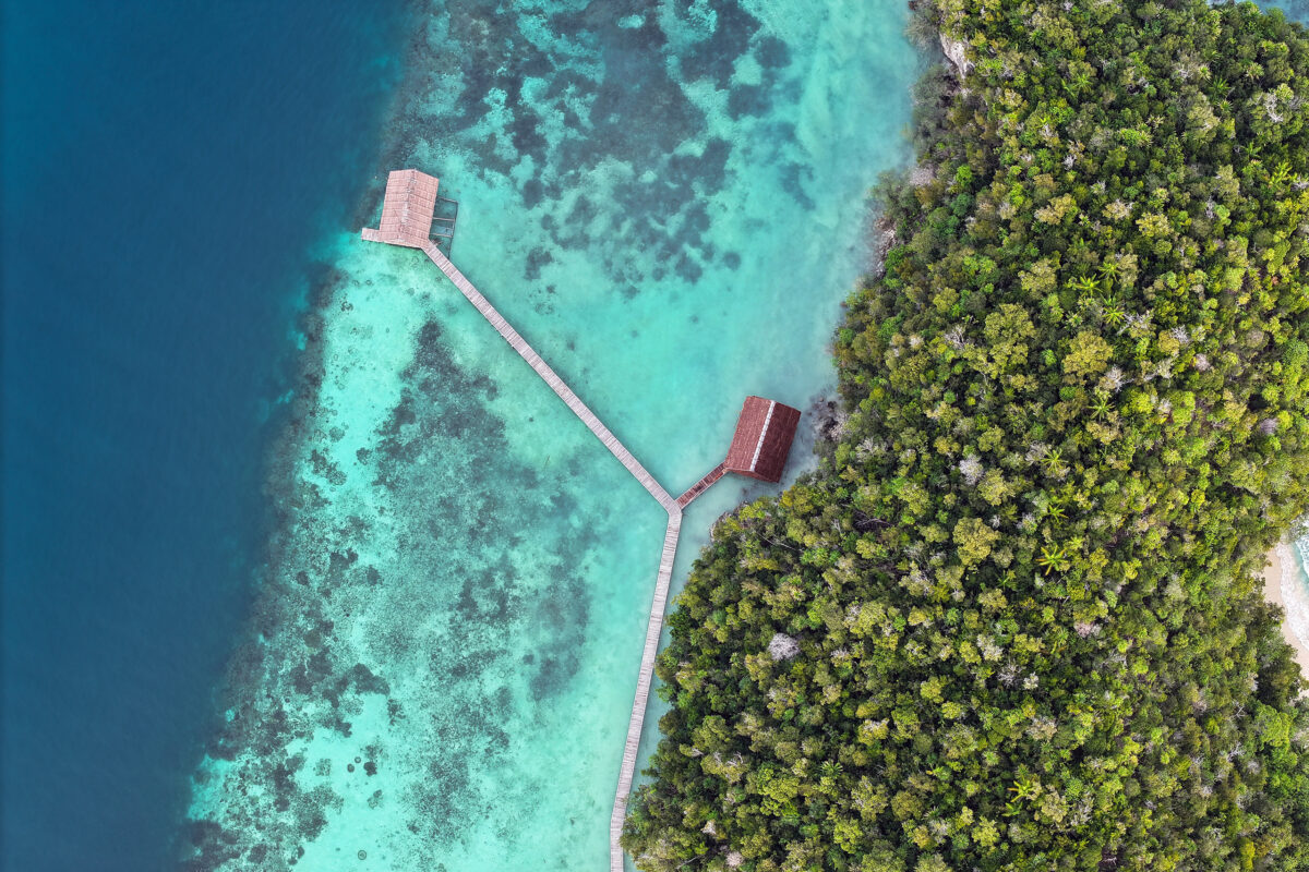 Boardwalk in Raja Ampat, Indonesia. My photo